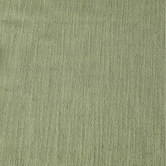 ChadMade Luxurious Grommet Linen Drapery 96 Inch Length Curtain with Blackout Lining for Bedroom 120Wx96L, 1 Panel, Jade Green, Tallis Collection