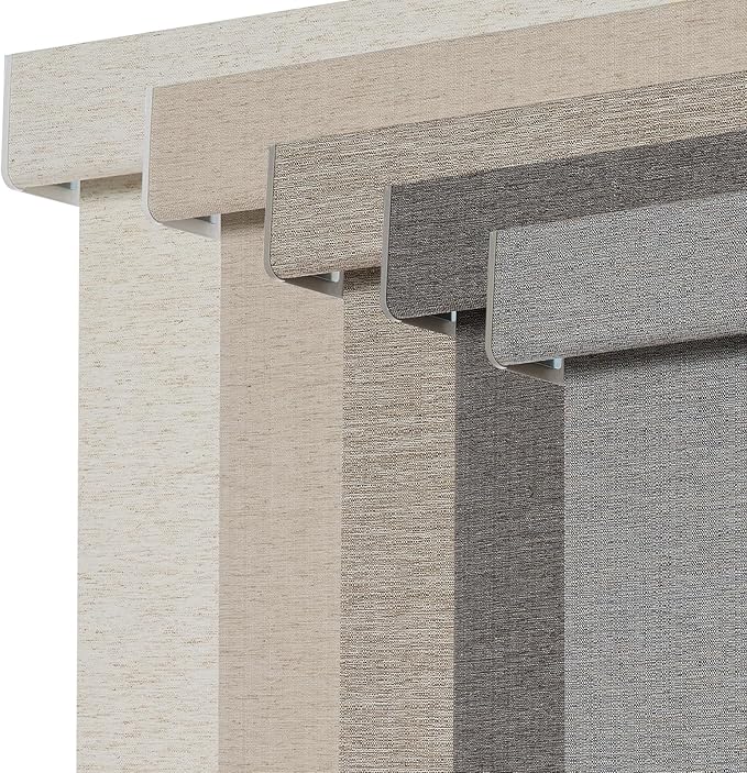 Persilux Blackout Roller Shades for Window Blinds,Cordless,Linen Fabric,Thermal Insulated Fabric UV Protection Shades for Home,Office,Bedroom,Door,Blackout-Grey,18" W X 64" H