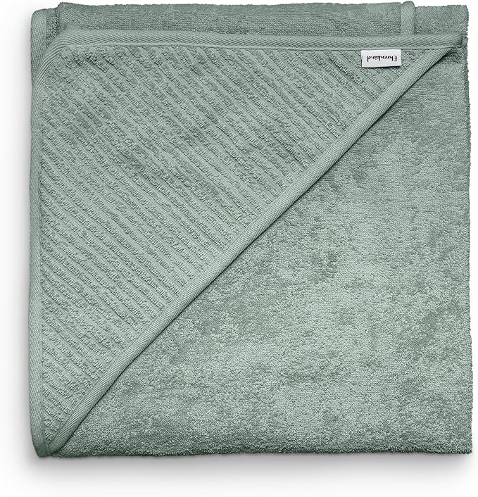 Ehrenkind® Hooded Towel, Baby Towel with Hood Made of Cuddly Soft Organic Cotton, Bath Towel in 100 x 100 cm, Jade, Children's Bath Towel, As Baby First Equipment Newborn or Baby Gift