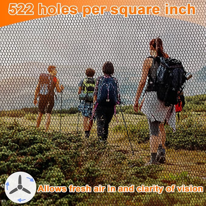 Benvo Mosquito Head Net Mesh, Face Neck Fly Netting Hood from Bugs Gnats Noseeums Screen Net for Any Outdoor Lover- with Carry Bags Fits Most Sizes of Hats Caps (2pcs, Khaki, Updated Big Net)