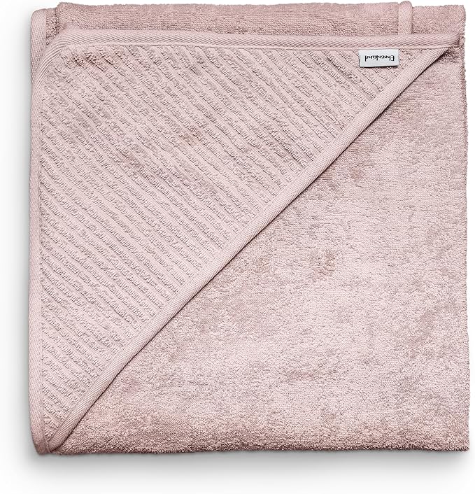 Ehrenkind® Hooded Towel, Baby Towel with Hood Made of Cuddly Soft Organic Cotton, Bath Towel in 100 x 100 cm, Rose, Children's Bath Towel, As Baby First Equipment Newborn or Baby Gift