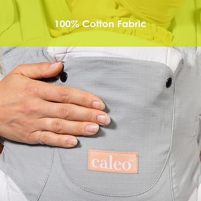 Baby Trend Caleo 3‑in‑1 Newborn Carrier, Snuggle Grey – 100% Cotton, Machine Washable, Lumbar Support & Built‑in Sun Hood