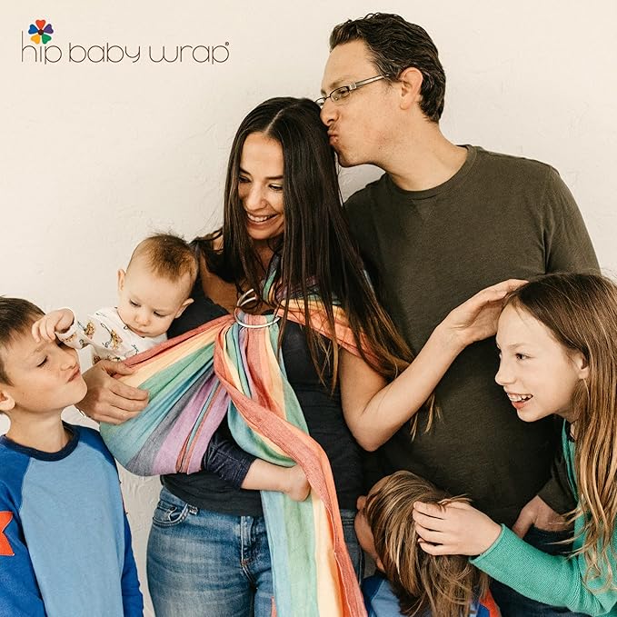 Hip Baby Wrap - Baby Wraps Carrier for Infants and Toddlers - Soft, Durable Cotton Toddler Sling Carrier for Babies 8-35 lbs - Comfortable, Versatile for Nursing, Baby Shower Gifts - Stone