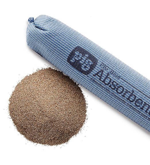 PIG Blue Absorbent Sock | Form Barrier & Prevent Spills | Absorbs up to 95 oz per Sock | ext. Dia. 3" x 4' L | 40 Count | 4048