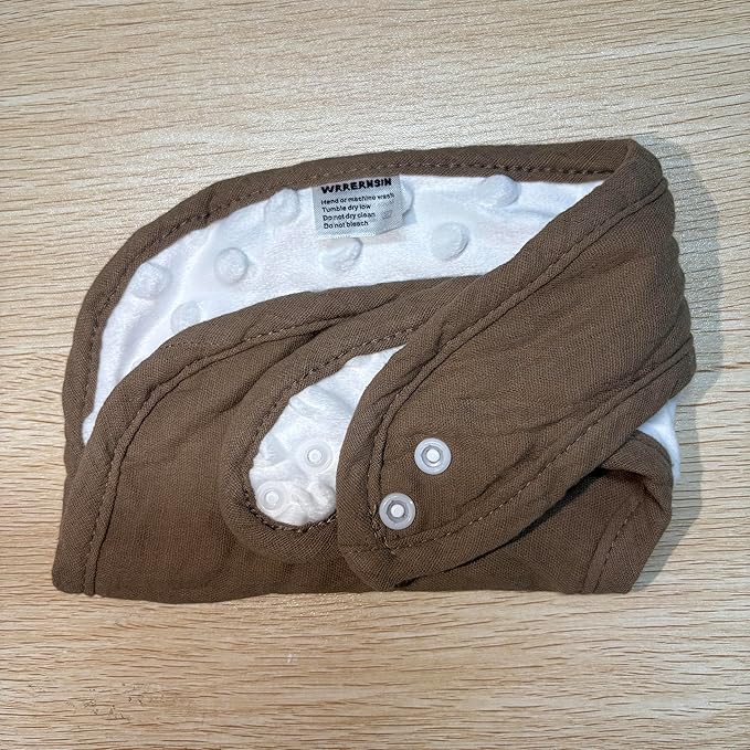 Wrrernsin Muslin Baby Bibs for Unisex Boys Girls, Cotton Drool Bibs, Adjustable Newborn Bibs for Drooling and Teething