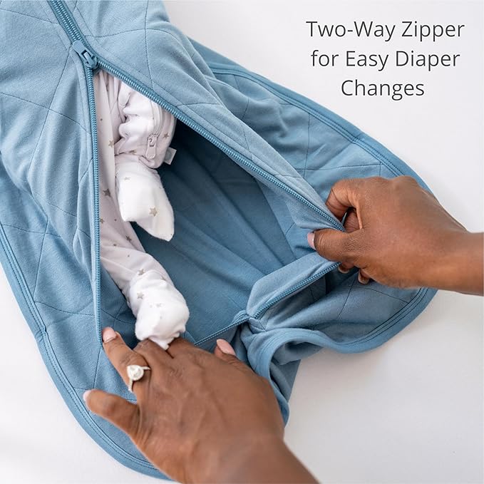Dreamland Baby Viscose Swaddle Blanket (0-6 Months). 1.0 TOG Ultra Soft Swaddle Blanket w/Built in Band. 97% Viscose, 3% Spandex (Grey). Mom-Owned US Business, Premium Materials
