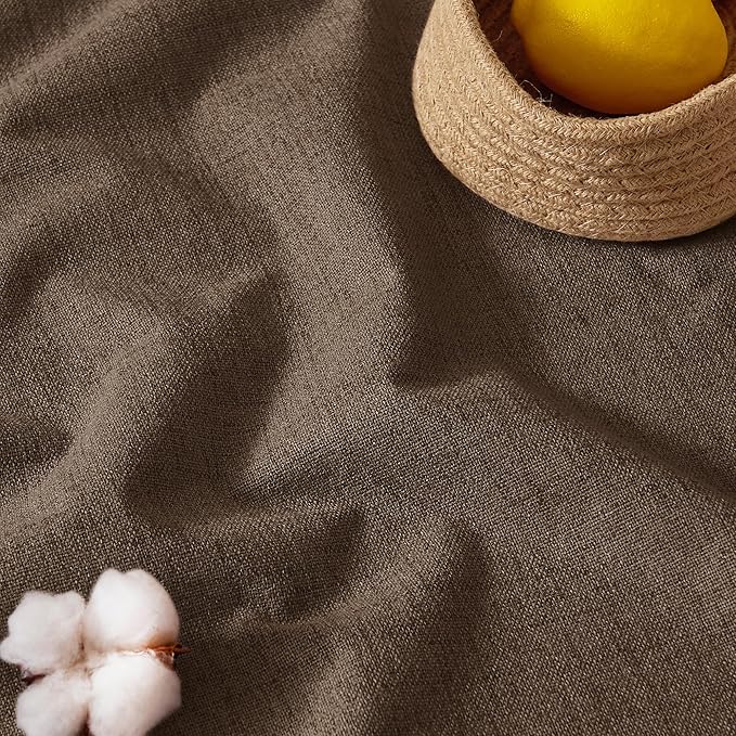 RYB HOME 100% Blackout Curtains 102 Inch Long, Thermal Insulated Window Curtains for Bedroom/Living Room/Dining/Sliding Glass Door, Privacy Assured Farmhouse Home Decor, W52 x L102, Coffee, 2 Panels