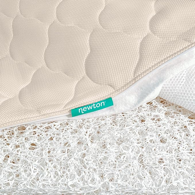 Newton Baby Crib Mattress and Toddler Bed - Ultra-Breathable Proven to Reduce Suffocation Risk, Washable Core & Cover, 2-Stage, Deluxe 5.5" Thick - Sandstone