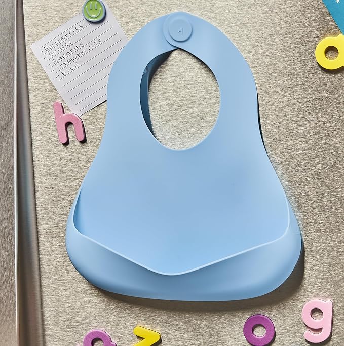Babynetic Magnetic Silicone Baby Bib – Waterproof, Dishwasher Safe, BPA Free Food-Grade, Feeding Bib for Infants and Toddlers