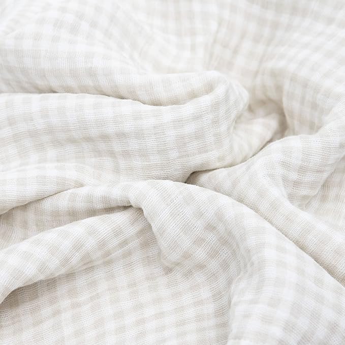 Little Unicorn Muslin Swaddle Blanket for Newborns & Infants | Soft & Breathable Fabric | Set of 3 Baby Blankets for Swaddling, Nursing, Shower Gifts (Georgia Peach)