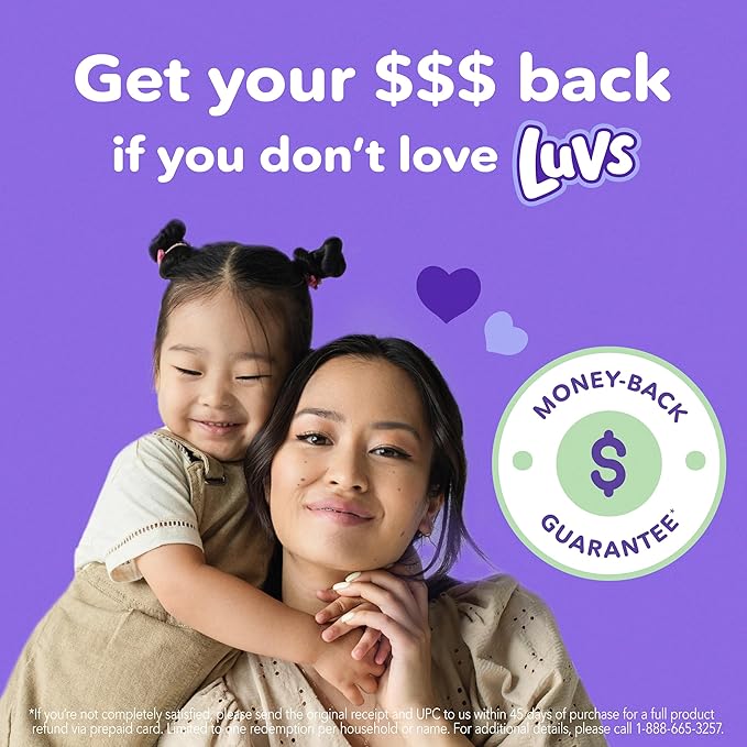 Luvs Diapers - Size 6, 144 Count, Bluey Platinum Protection Baby Diaper