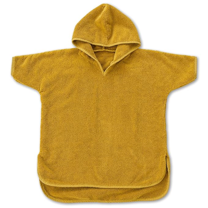 Natemia Hooded Towel Poncho – 100% Organic Cotton - Kids & Toddler Beach Towel with Hood - GOTS Certified - Gentle on Sensitive Skin - Cozy Swim & Bath Towel for Boys, Girls - Perfect Registry Gift