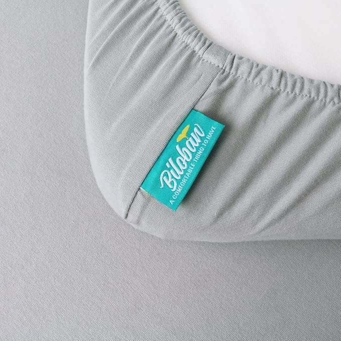 Bassinet Sheets Fit for Baby Delight, Semphis, Babybond and Koolerthings (3 in 1) Baby Bassinet Bedside Sleeper, 100% Cotton, 2 Pack, Ultra Soft Bassinet Sheet, White and Gray