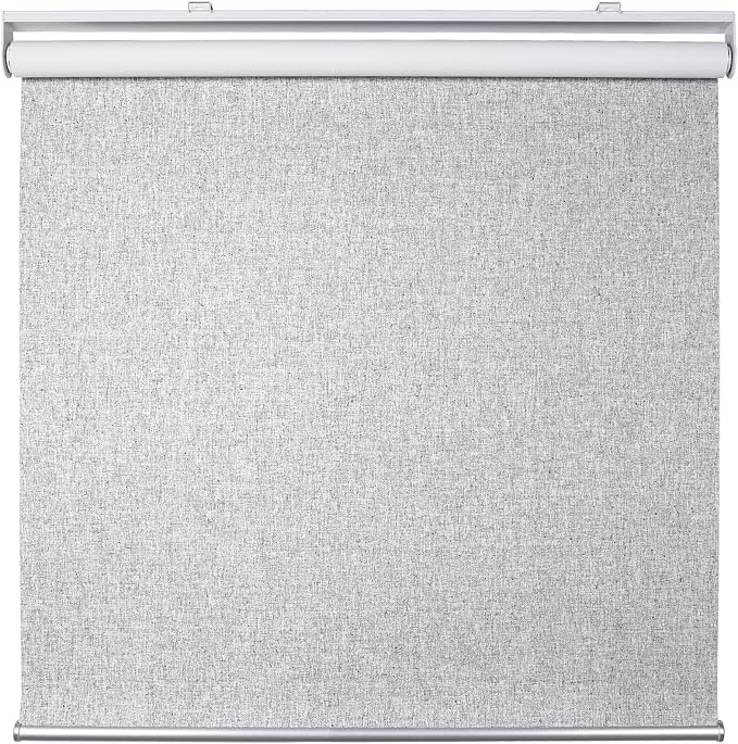 Homebox Cordless Blackout Roller Shades for Windows, 100% Room Darkening Blinds with Thermal Insulated Easy Install Spring System for Home, Living Room, Nursery (49" W x 72" H, Grey)