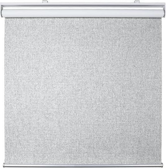 Homebox Cordless Blackout Roller Shades for Windows, 100% Room Darkening Blinds with Thermal Insulated Easy Install Spring System for Home, Living Room, Nursery (49" W x 72" H, Grey)