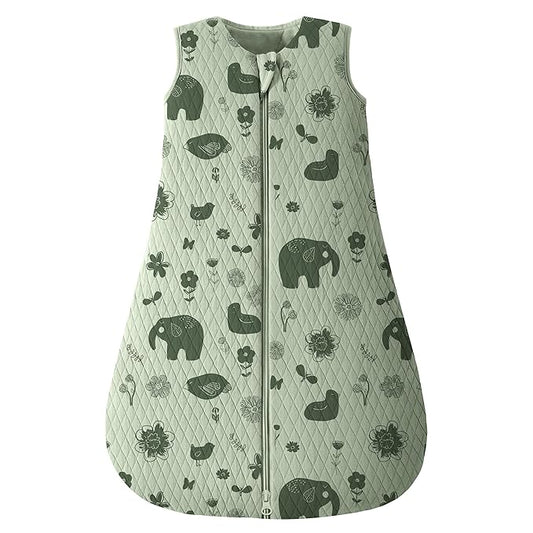 Looxii Baby Sleep Sack 6-12 Months 2.5 TOG Baby Wearable Blanket, Cotton Quilted Infant Toddler Sleeping Bag 2-Way Zipper Warm Toddler Sleep Sack for Winter