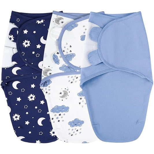 Yoofoss Baby Swaddles for Newborns 100% Organic Cotton, Adjustable Swaddle Sleep Sack 3-6 Months Newborn Swaddle Sack, Breathable Soft(Medium)