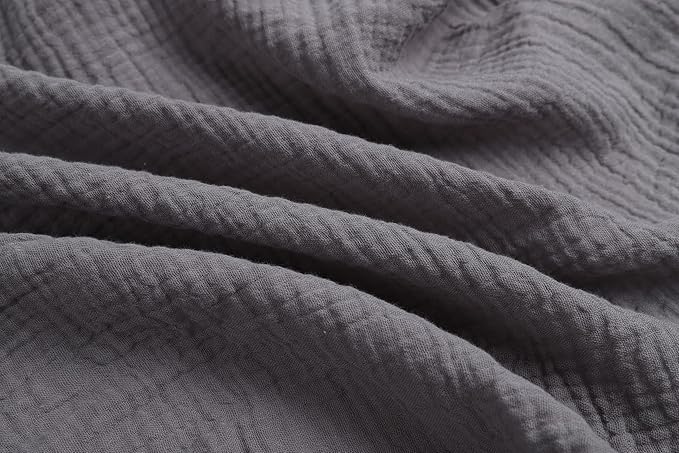 Onacosht Muslin Bassinet Sheets 35" X 20" Compatiable with AMKE 3 in 1 Bassinets, MiClassic, Uiuwoo, Foalom, YADAQE, Milliard and TCBunny Bassinet, 100% Cotton 2 Pack, Grey and Green