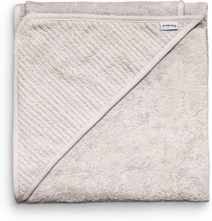 Ehrenkind® Hooded Towel, Baby Towel with Hood Made of Cuddly Soft Organic Cotton, Bath Towel in 100 x 100 cm, Beige, Bath Towel Children, Baby First Equipment Newborn or Baby Gift