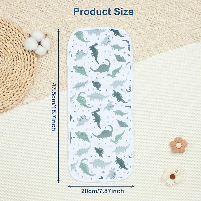 Hakochia Burp Cloths for Baby Boy & Girl Organic Cotton Large Unisex Burp Clothes Extra Absorbent Soft Neutral Burping Rags Spit Up Cloth Sets for Newborns 8 Pack