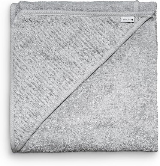 Ehrenkind® Hooded Towel, Baby Towel with Hood Made of Cuddly Soft Organic Cotton, Bath Towel in 100 x 100 cm, Light Grey, Children's Bath Towel, As Baby First Equipment Newborn or Baby Gift