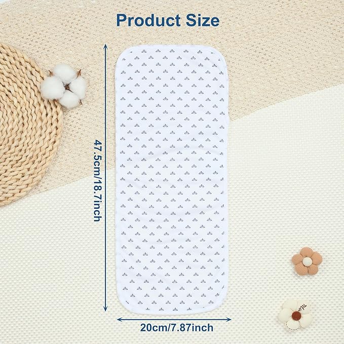 Hakochia Burp Cloths for Baby Boy & Girl Organic Cotton Large Unisex Burp Clothes Extra Absorbent Soft Neutral Burping Rags Spit Up Cloth Sets for Newborns 8 Pack