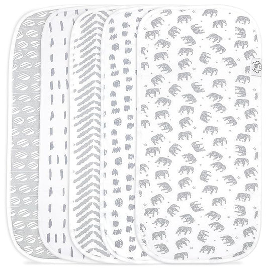 Baby Burp Cloths - Double Layered Top Layer 100% Cotton and Bottom Layer 100% Polyester Fleece Absorbent Burping Cloth Extra Absorbent Baby Burp Cloth Extra Soft for Boys and Girls