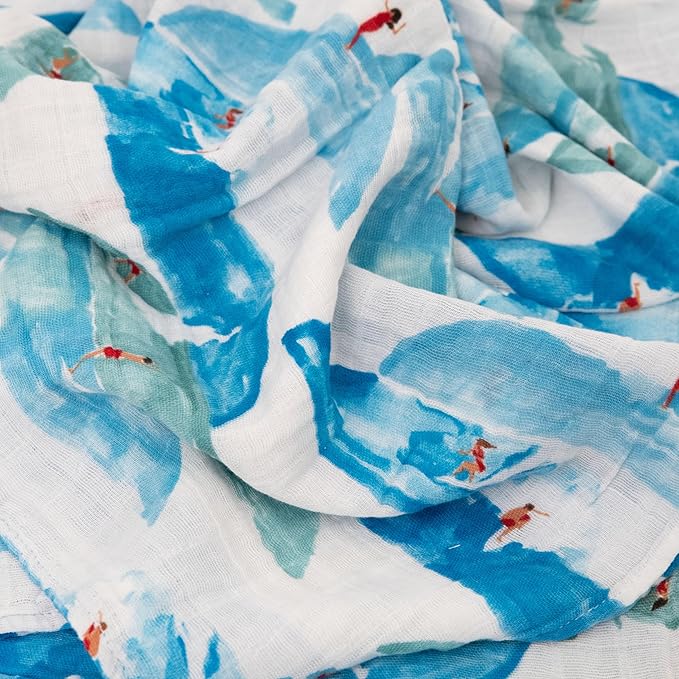 Little Unicorn Muslin Swaddle Blanket for Newborns & Infants | Soft & Breathable Fabric | Set of 3 Baby Blankets for Swaddling, Nursing, Shower Gifts (Summer Vibe)
