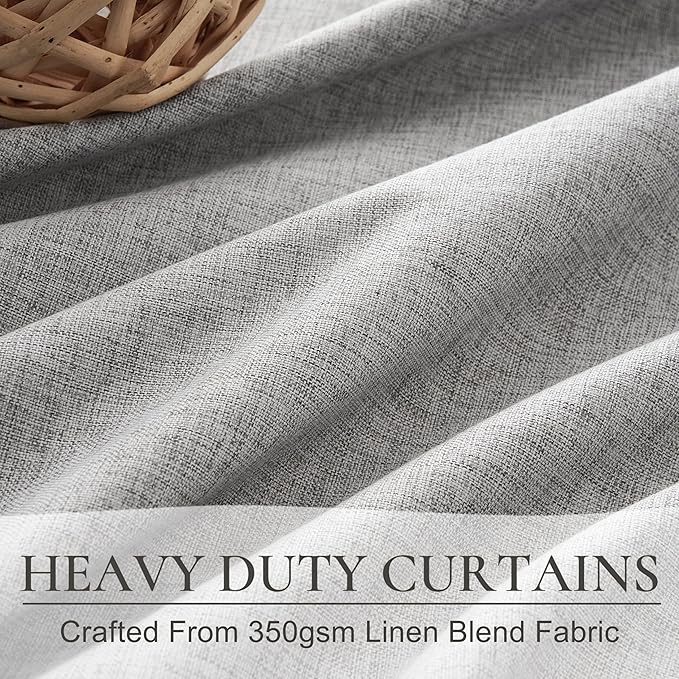 Bedroom Blackout Curtains 63 Inches (5-1/4FT) Long 2 Panel Set,Thermal Curtain for Summer Heat Living Room Darkening Pinch Pleated Short Drapes for 62 Inch Window Pinch Pleated(40"x63"x2 Grey)
