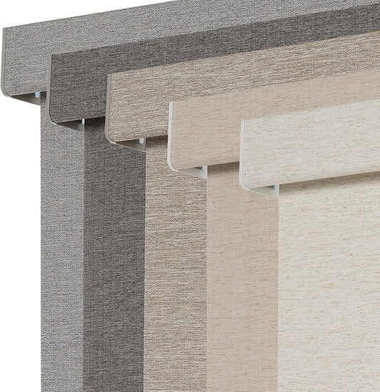 Persilux Blackout Roller Shades for Window Blinds,Cordless,Linen Fabric,Thermal Insulated Fabric UV Protection Shades for Home,Office,Bedroom,Door,Blackout-Cream,27" W X 72" H