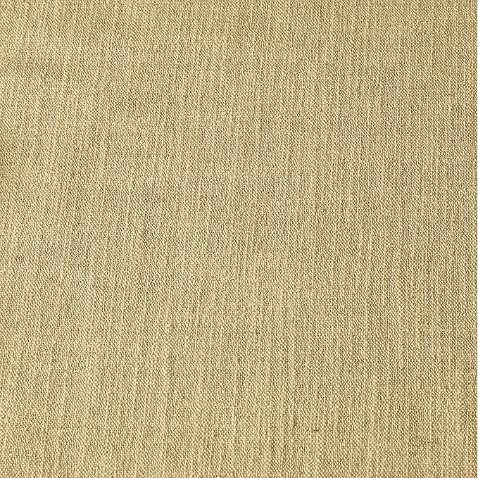 ChadMade Extra Wide 100 Inches Wide Faux Linen Curtain Room Darkening Drape in Living Room Bedroom Glass Door 100Wx84L, 1 Panel, Khaki, Tallis Collection