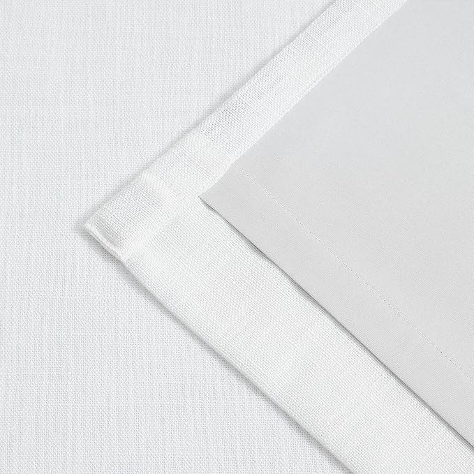WEST LAKE 10 FT White Bailey Pinch Pleated Full Blackout Curtain Panels for Bedroom Living Room,120 Inches Thermal Insulated Drapes with Back Tab,Extra Long Modern Window Treatment,60"Wx120"L,1 Panel